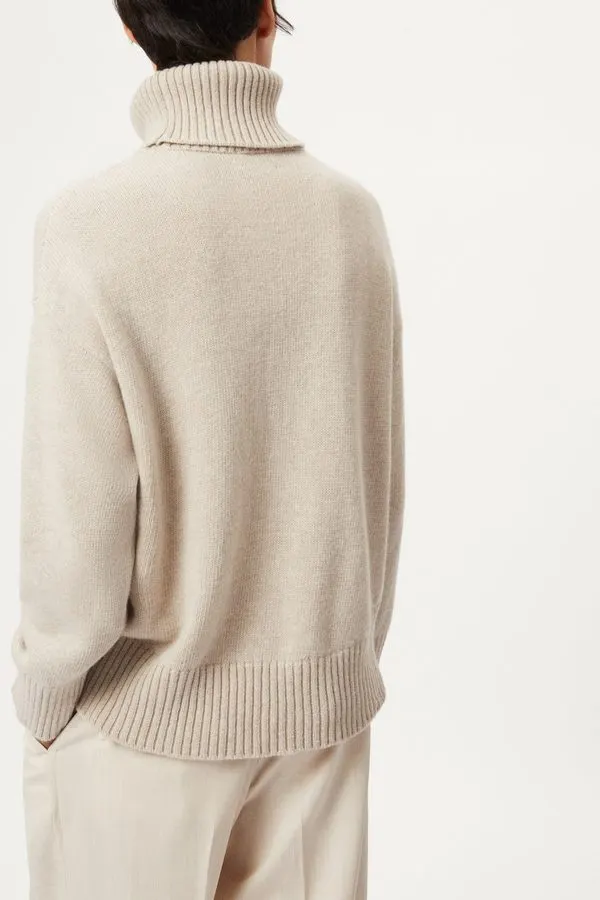 Chunky Wool Roll-Neck Sweater