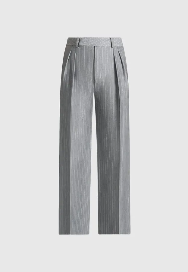 Grey Paisley-Jacquard Two-Piece Suit