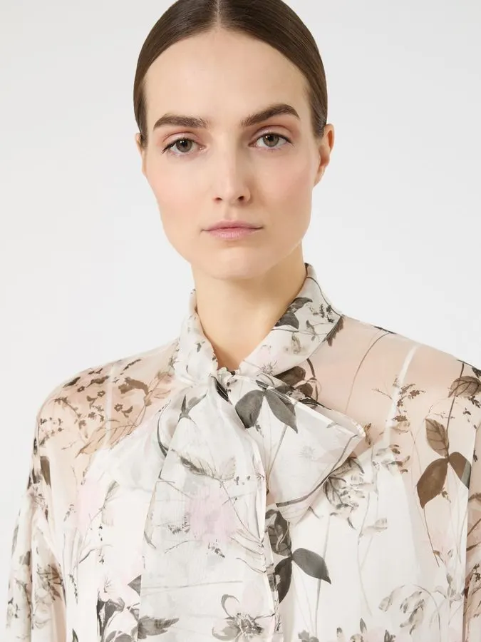 Embroidered Chiffon Blouse