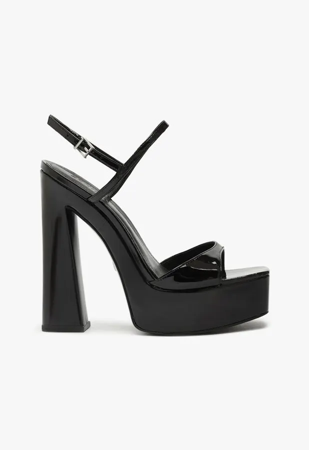 Jet Patent Platform Sandal