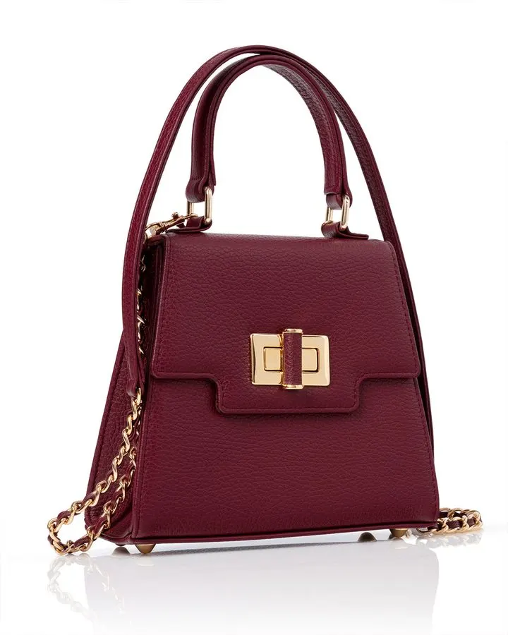 Bordeaux Structured Shoulder Bag