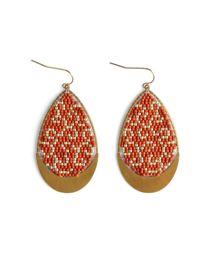 Gilded Teardrop Earrings