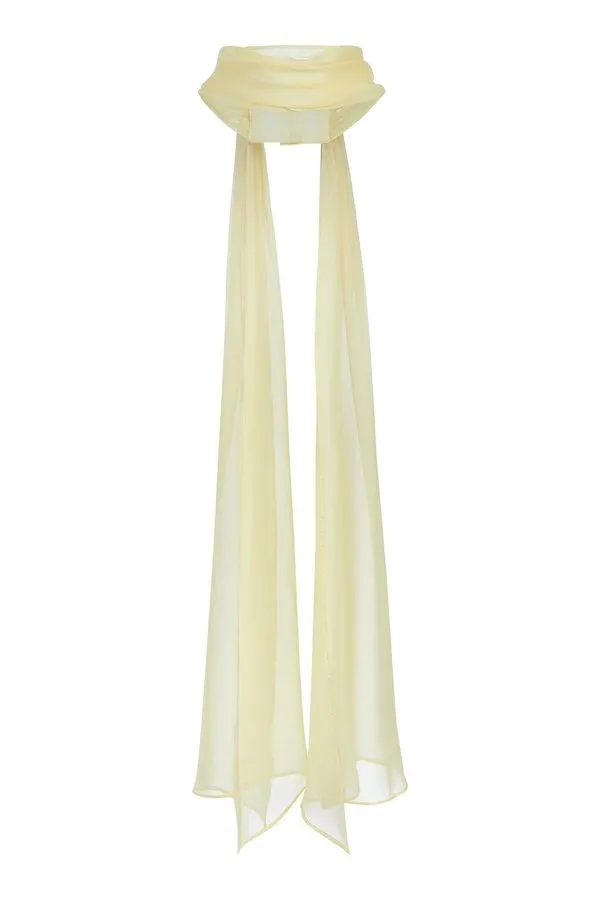Sable Chiffon Silk Neck Scarf