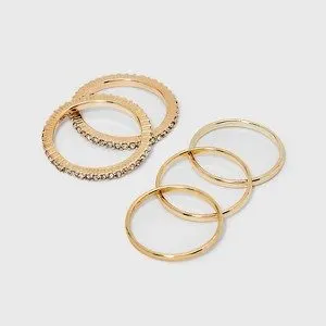 Glass Reflection Ring Set