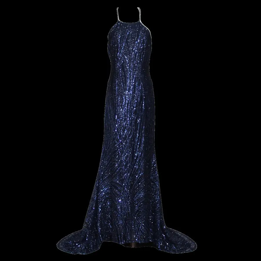 Midnight Sequin Mermaid Gown