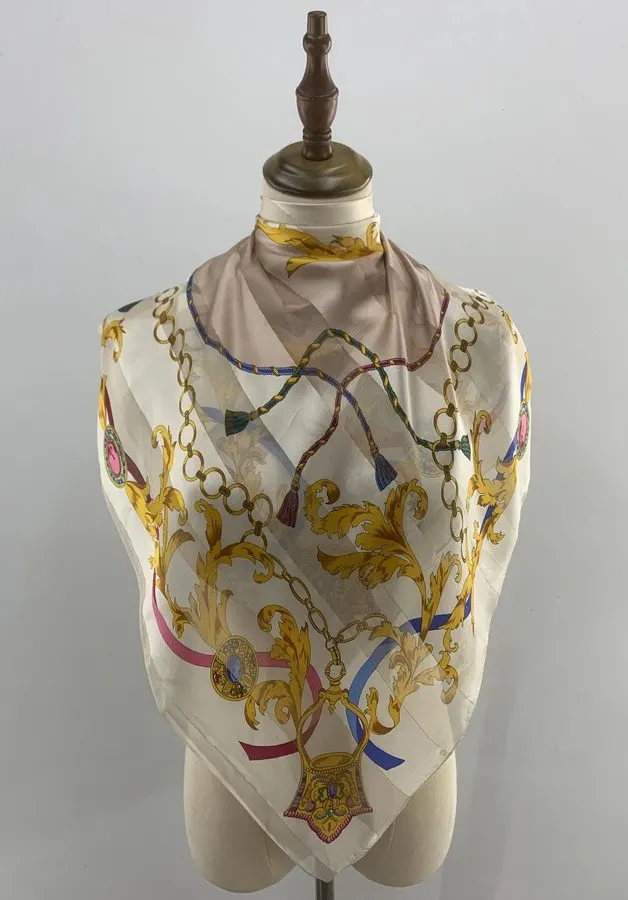 Gilded Baroque Silk Carré