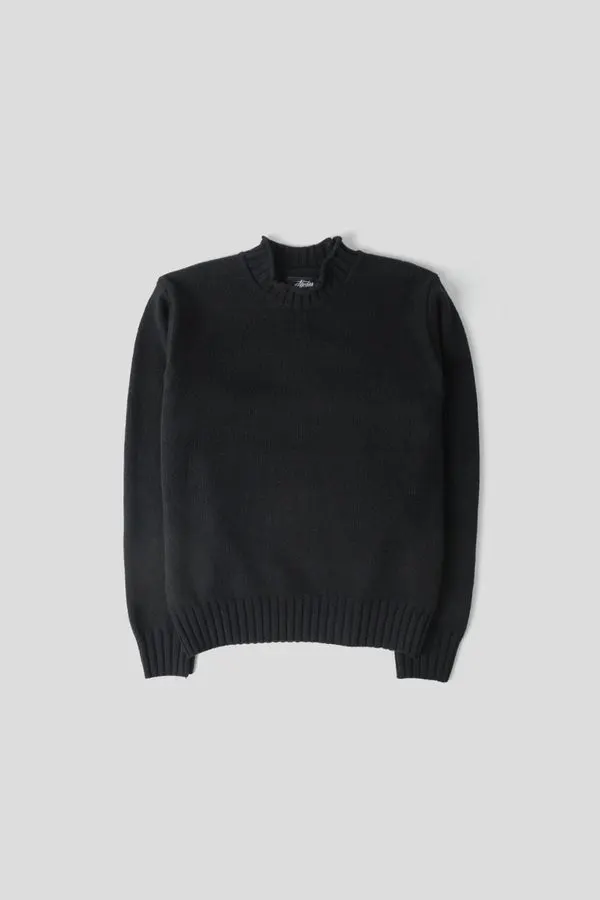 Noir Wool Crewneck Sweater