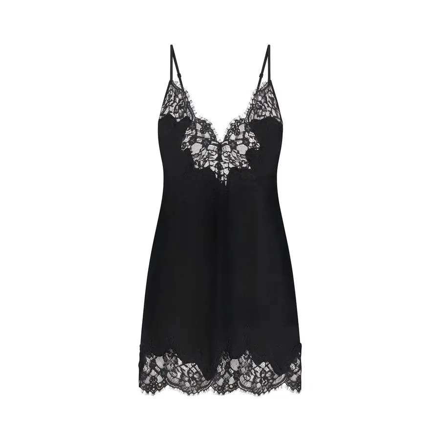 Onyx Lingerie Slip Dress