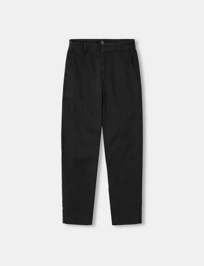 Onyx Straight-Cut Suit Trousers