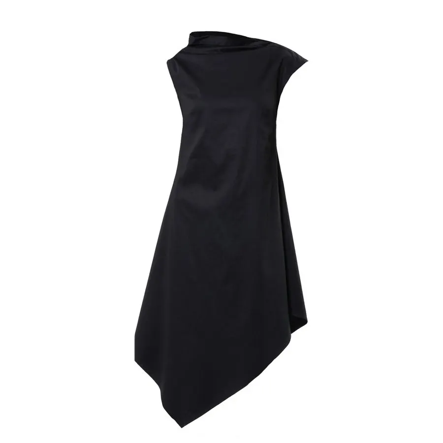 Charcoal Asymmetric Dress