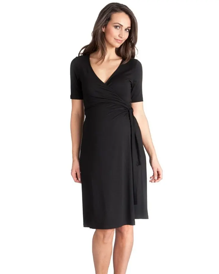 Seraphine Deep-V Wrap Dress