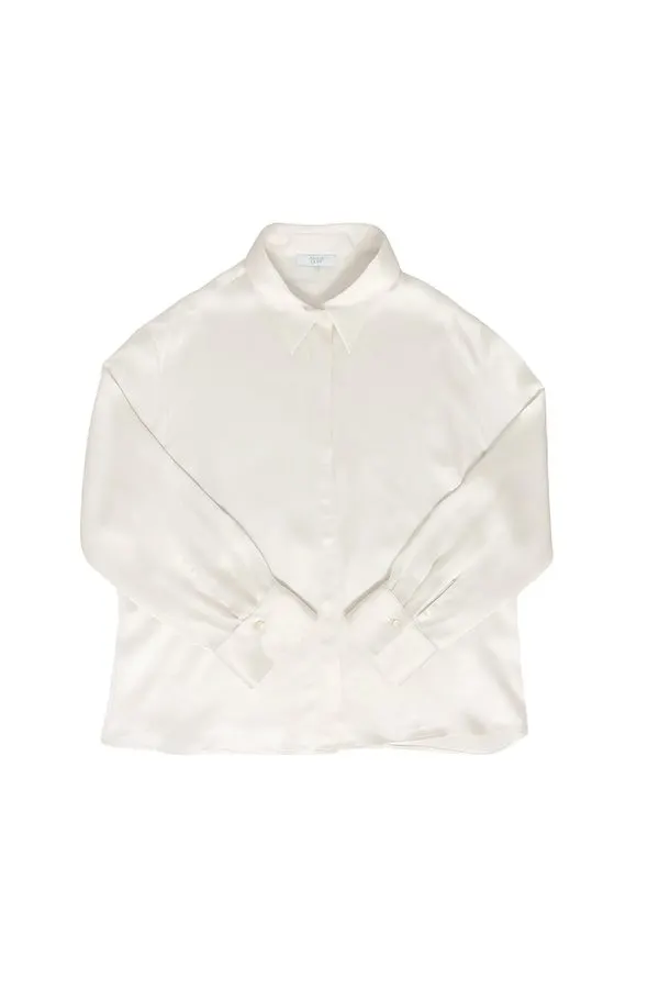 Monochrome Silk Blouse