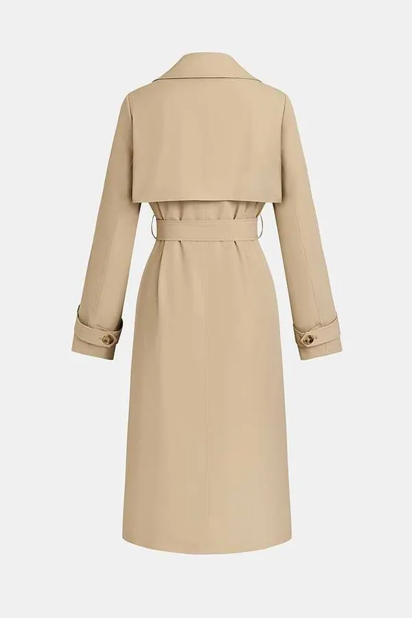 Sculpted Beige Trench