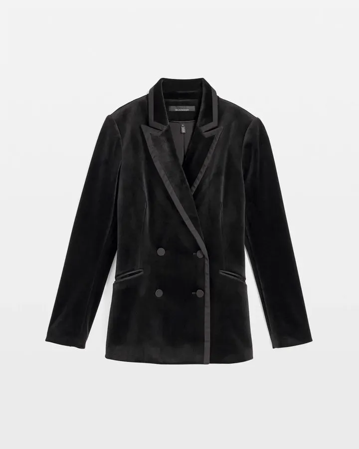 Velvet-Touch Noir Blazer
