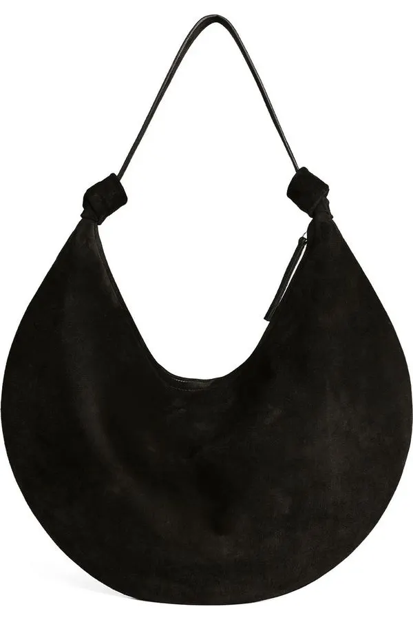 Raven Suede Hobo Bag