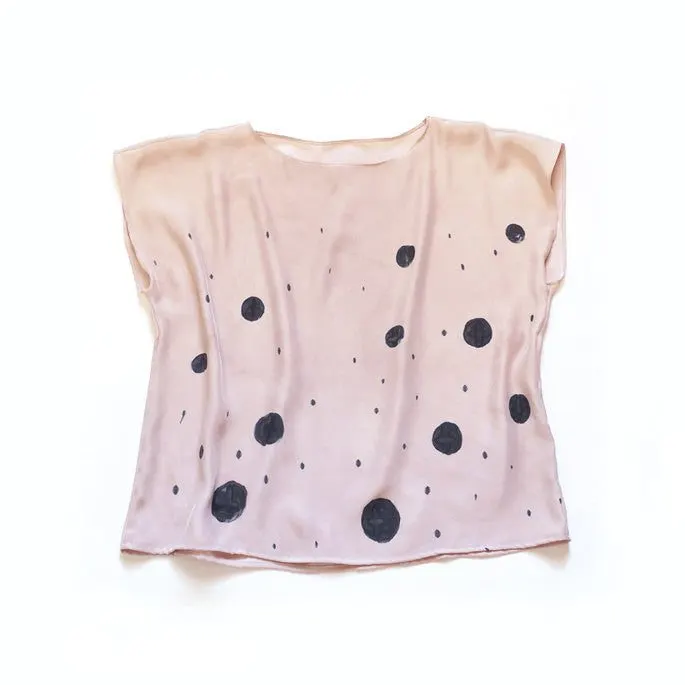 Blush Silk Blouse