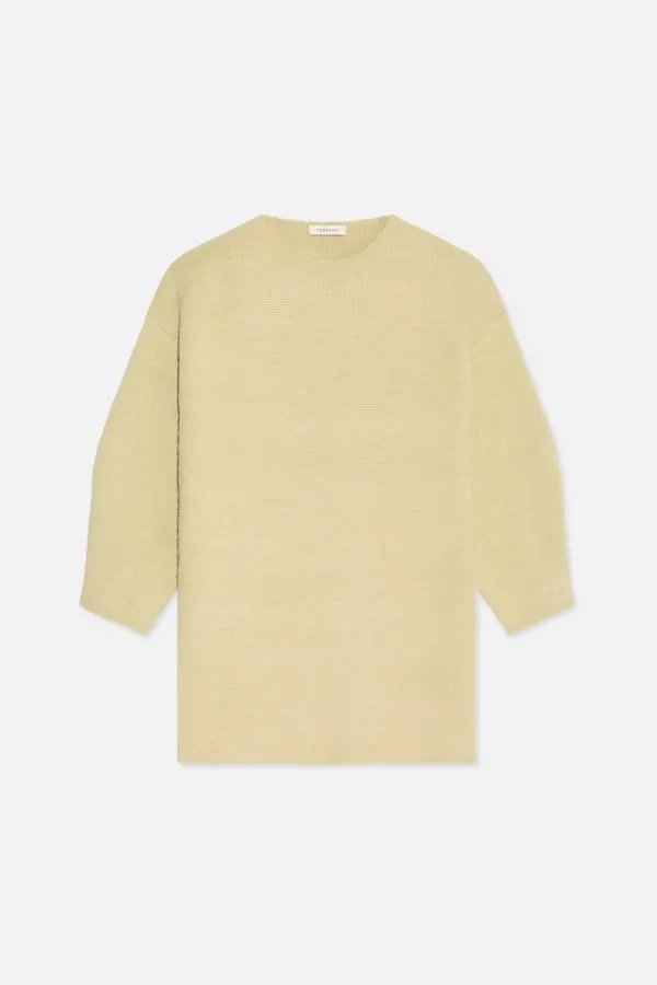 Sand Brushed-Knit Sweater