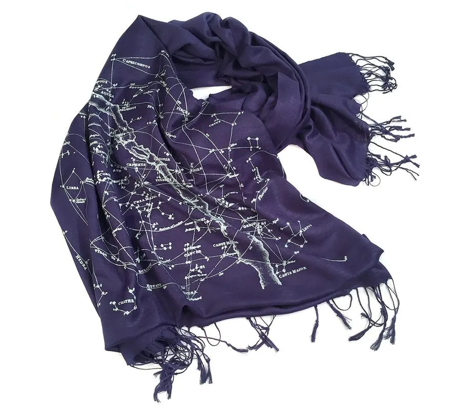Ink Constellation Silk Square