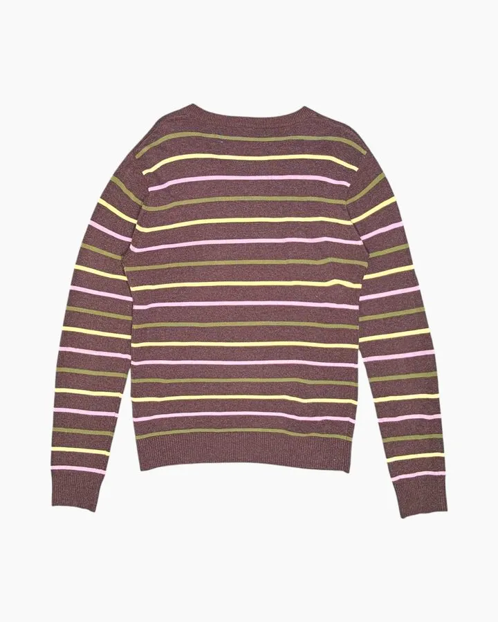 Striped Fine-Gauge Sweater