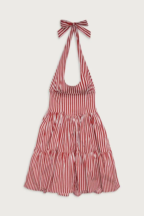 Scarlet Halter Midi Dress