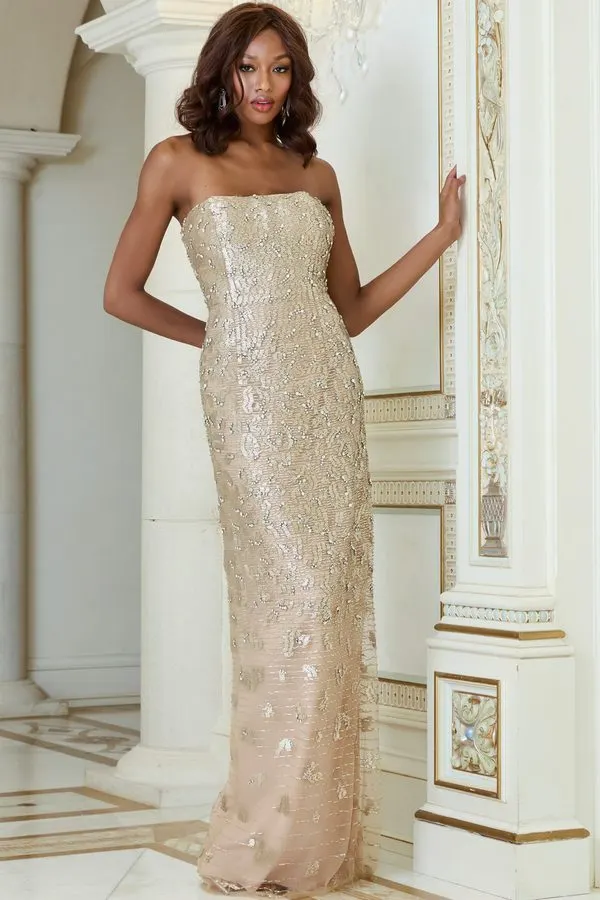 Etoile Sequin Column Gown