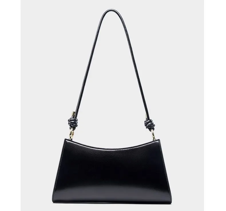 Midnight Structured Baguette Bag