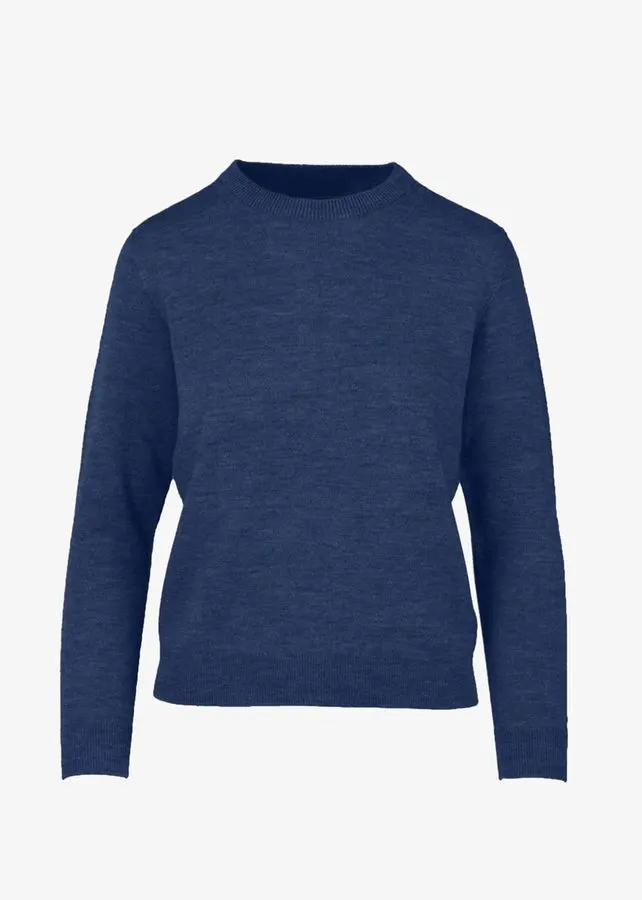 Cobalt Merino Crewneck Sweater