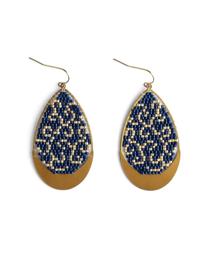 Gilded Teardrop Earrings