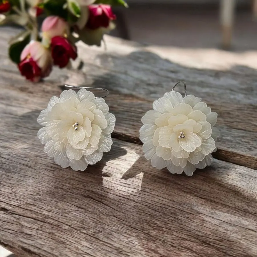Midnight Bloom Statement Earrings