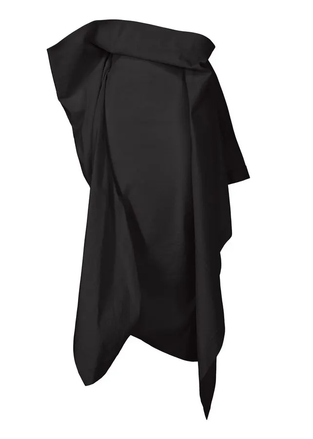 Monochrome Draped Midi