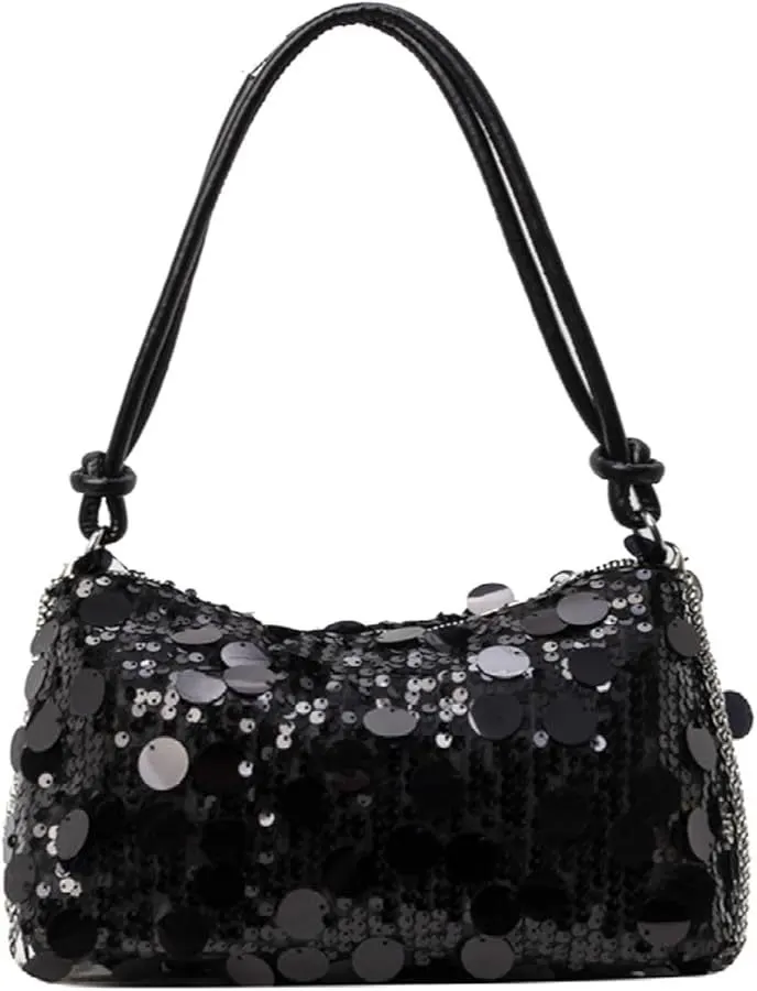 Jet Sequin Evening Bag