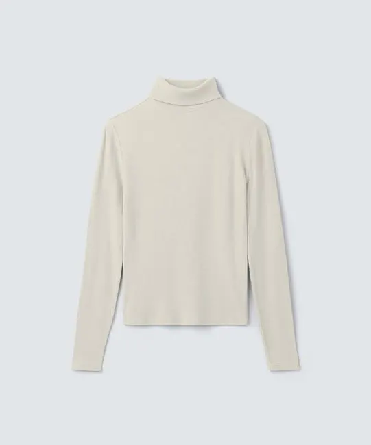 Ribbed Merino Turtleneck