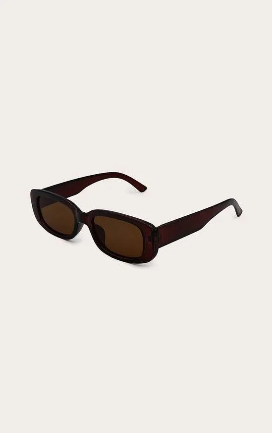Coco Slim Rectangle Sunglasses