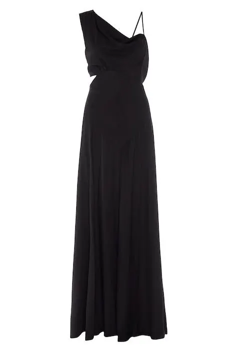 Noir Grecian Day Dress