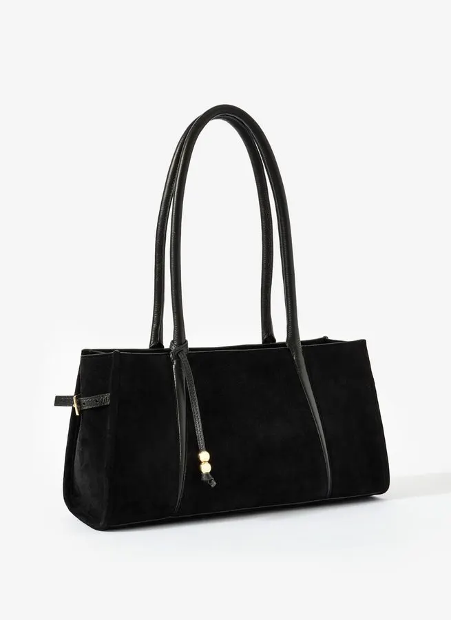 Velvet Noir Pouch Shoulder Bag
