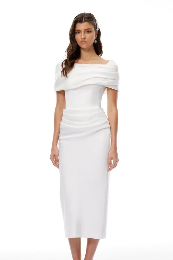 Reverie Draped Midi Dress