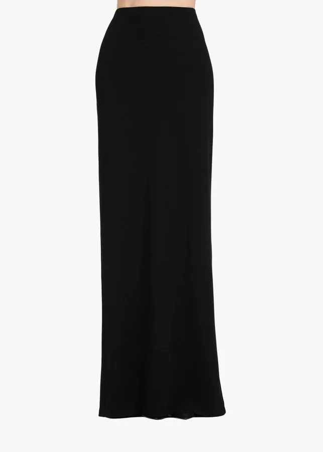 Noir Column Maxi Skirt