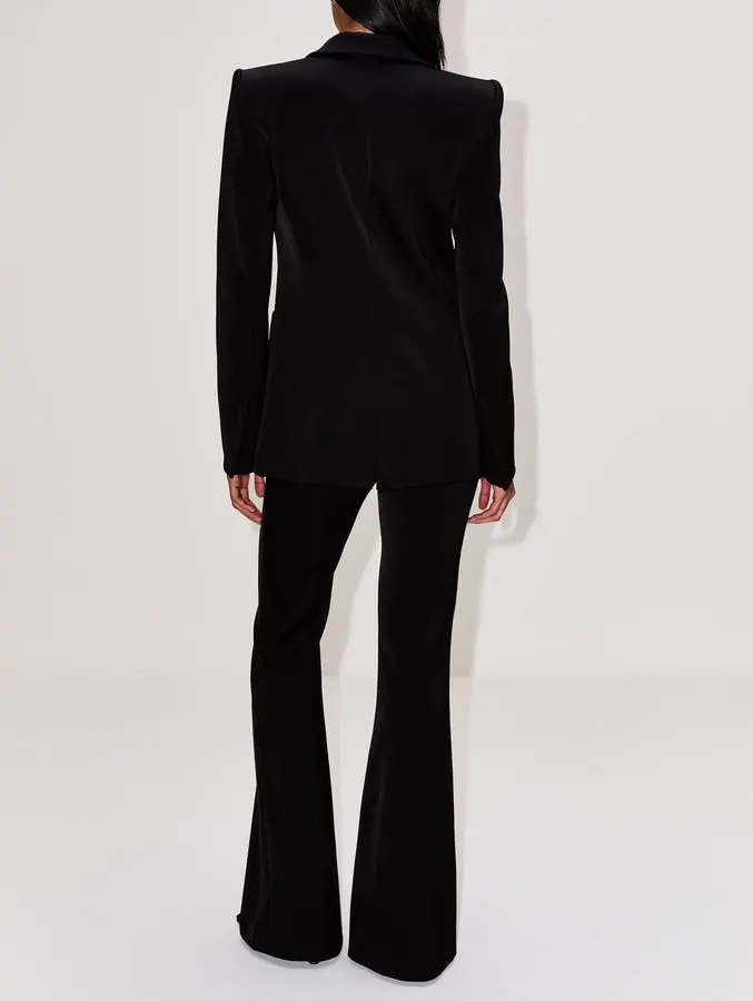Sculptural Noir Blazer