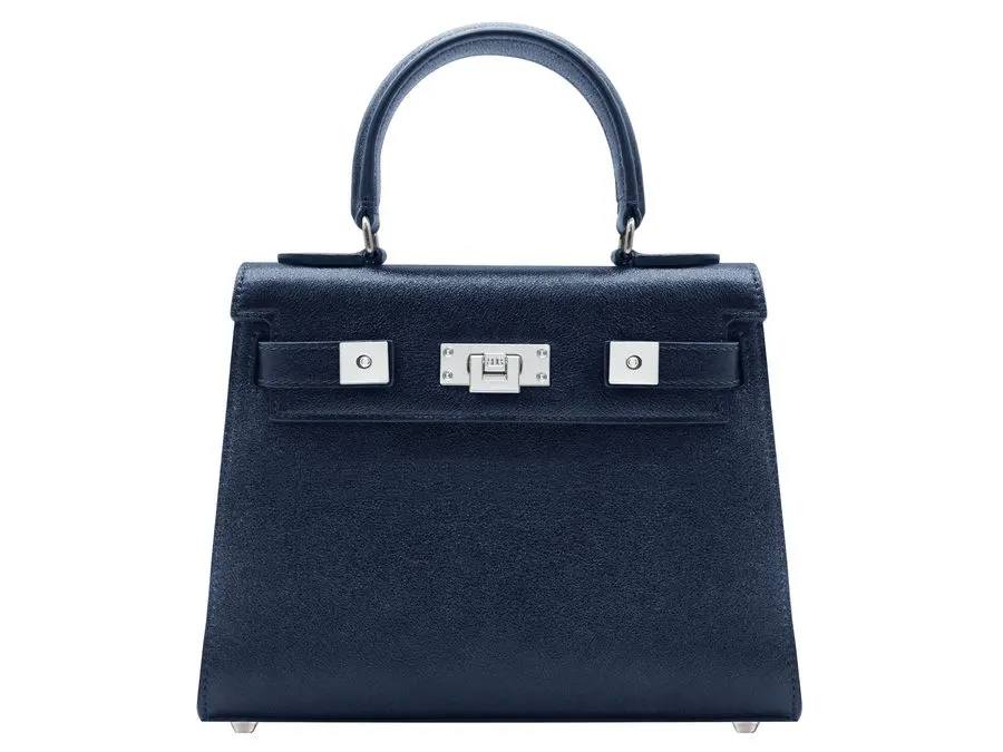 Indigo Top-Handle Shoulder Bag