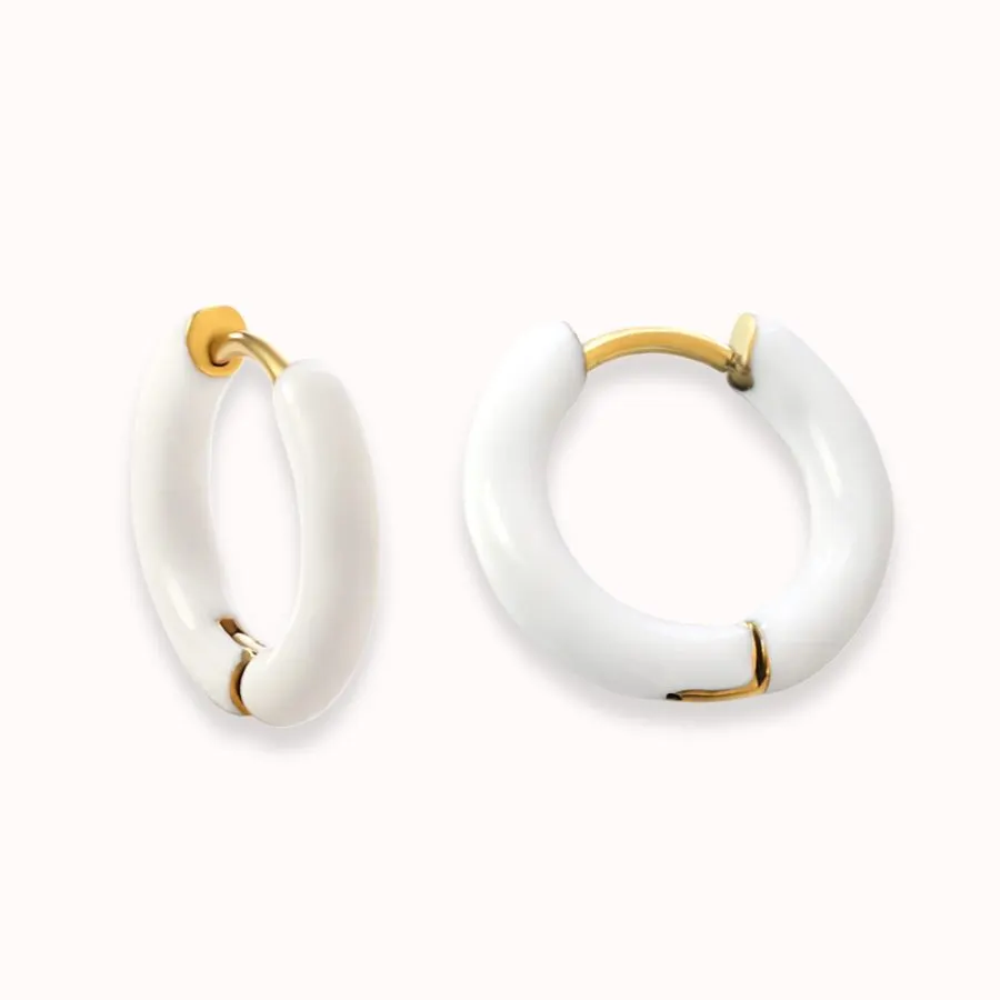 Enamel Colour-Pop Hoops