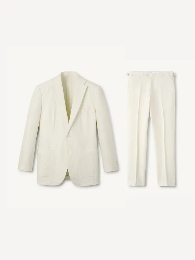 Ivory Blazer & Trouser Set