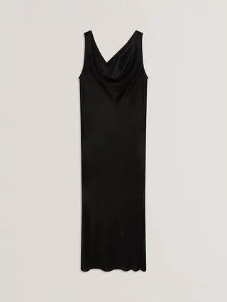 Ebony Cowl-Neck Slip