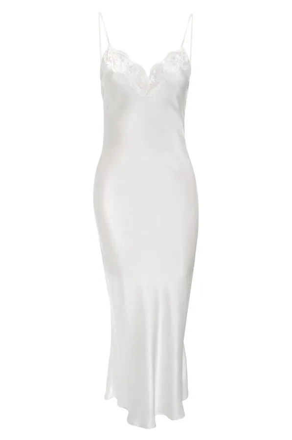 Ivory Silk Bias Slip
