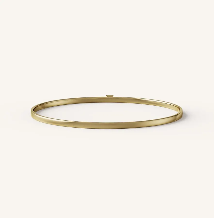 Lune Slim Gold Bangle