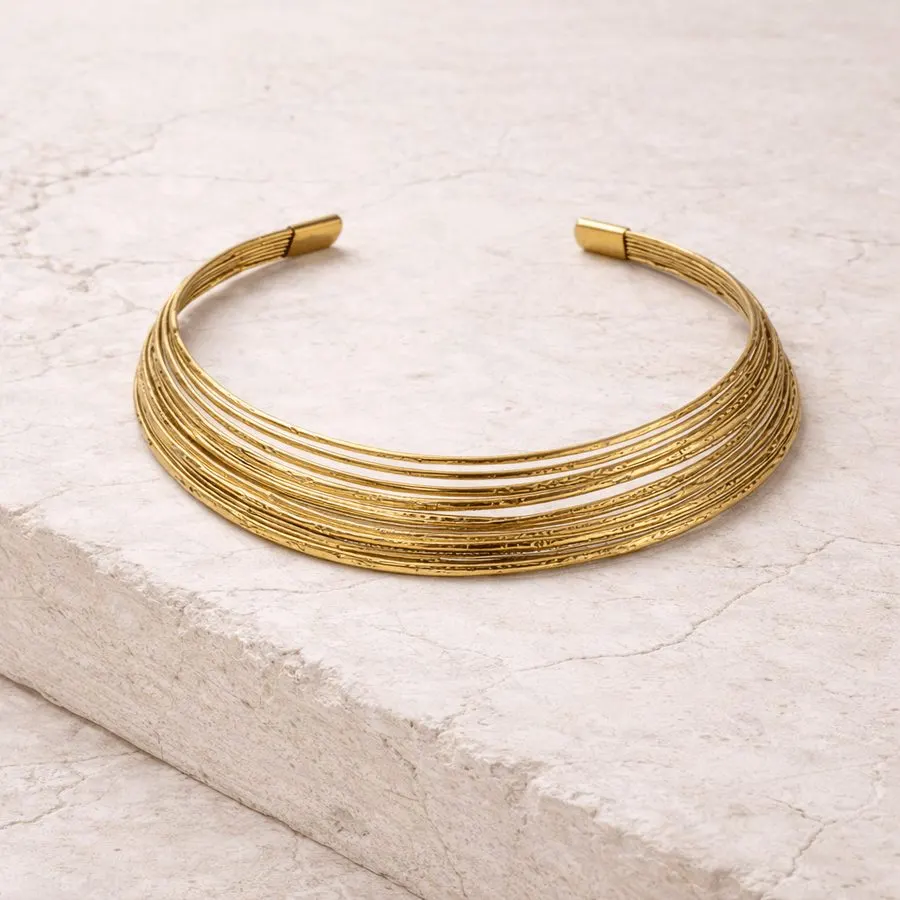 Regalia Textured Collar Necklace