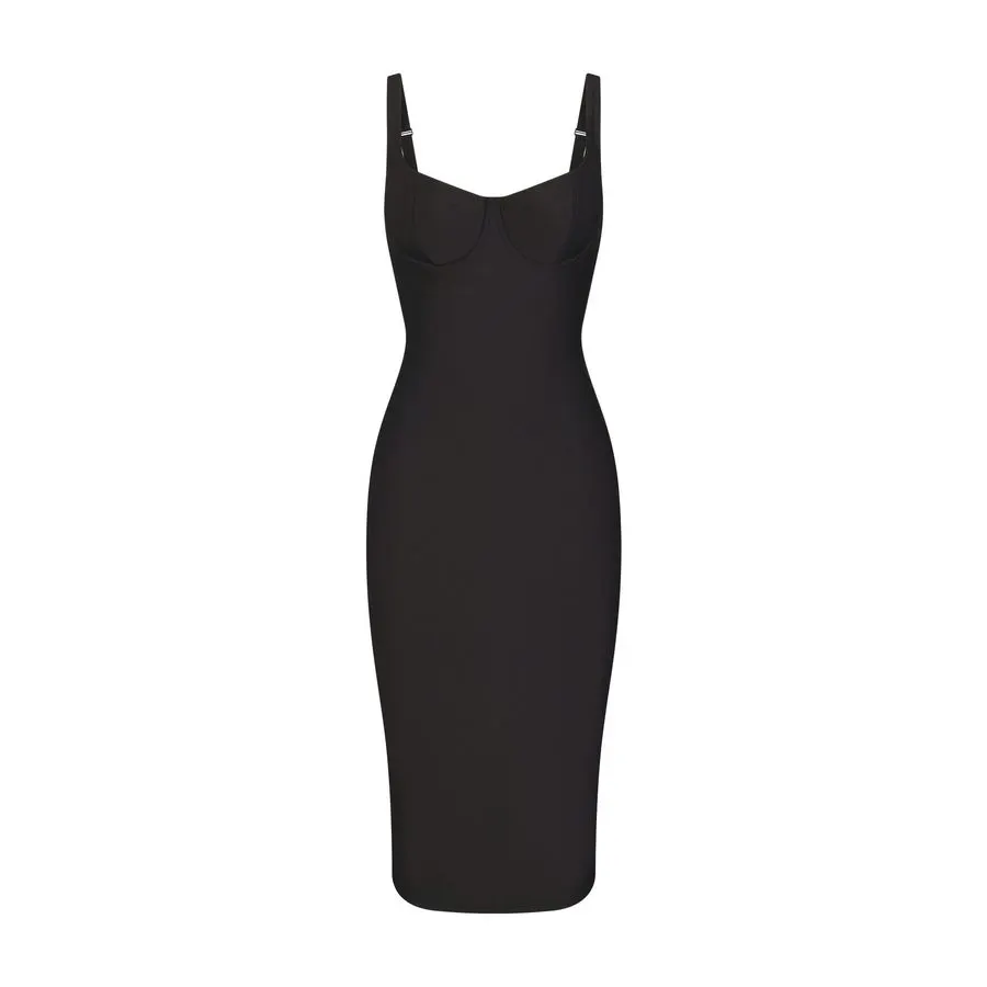 Onyx Cutout Midi Dress