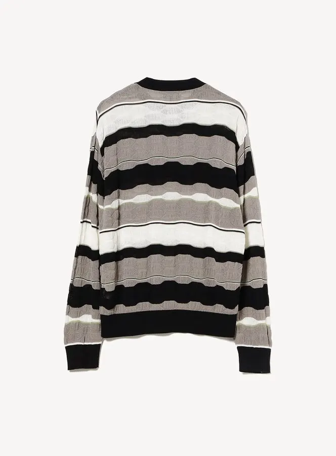 Striped Fine-Gauge Sweater