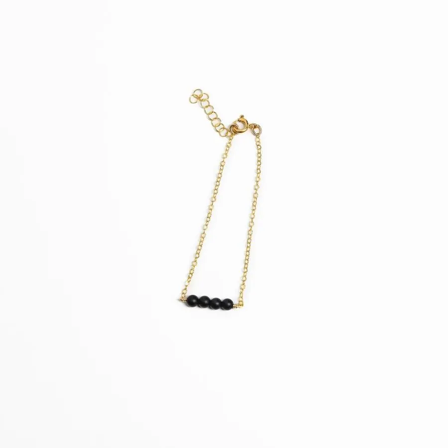 Onyx Editorial Chain Bracelet