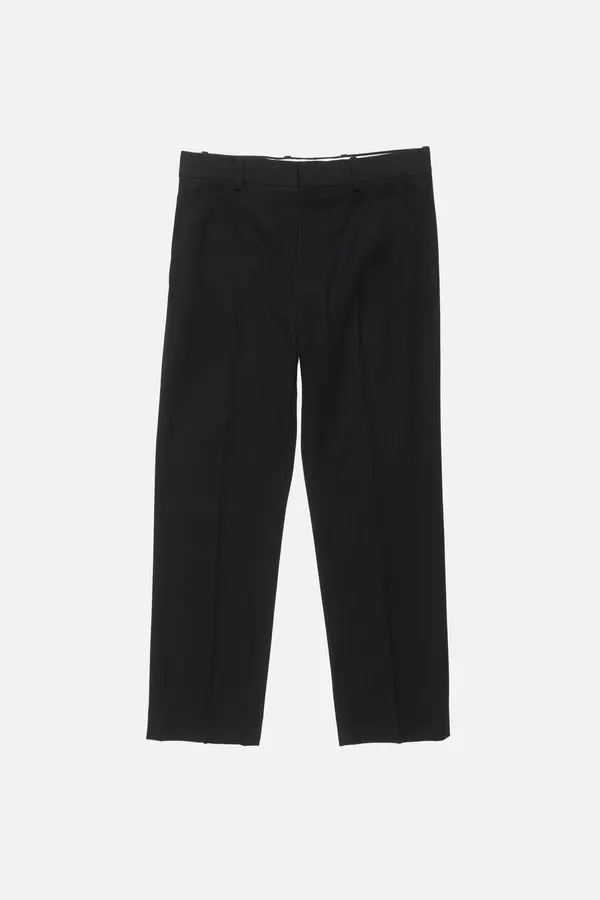 Onyx High-Waist Cigarette Trousers