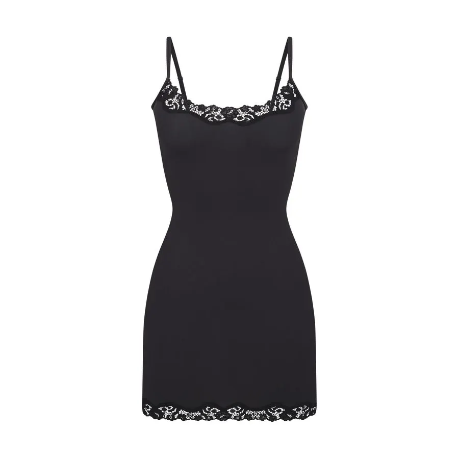 Onyx Lingerie Slip Dress